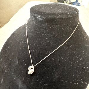 Tiffany .925 Sterling Silver Double teardrop with Original Chain
